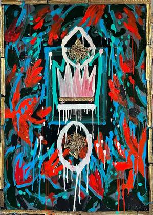 Корона и цветы