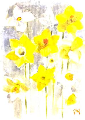 Этюд к картине «В саду нарциссов»